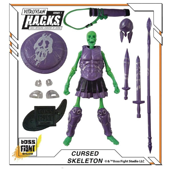 Boss Fight Studio Vitruvian H.A.C.K.S. Cursed Skeleton Enchanted Remains 1:18 Scale Action Figure